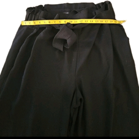 Madewell Womens Black Tie-Waist Huston Pull-On Crop Plus Size Minimalis Pants 3X - Picture 10 of 12